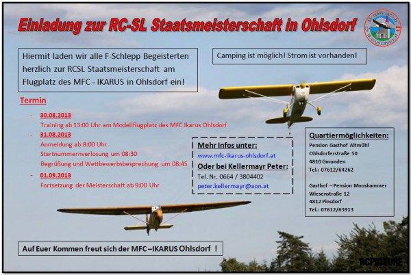 Modellflug RC-SL Staatsmeisterschaft in Ohlsdorf