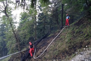 Entspannung bei Waldbränden im Salzkammergut