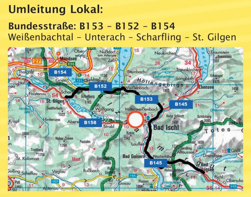 Bad Ischl: Kaiserparktunnel wegen Generalsanierung zur Gänze gesperrt