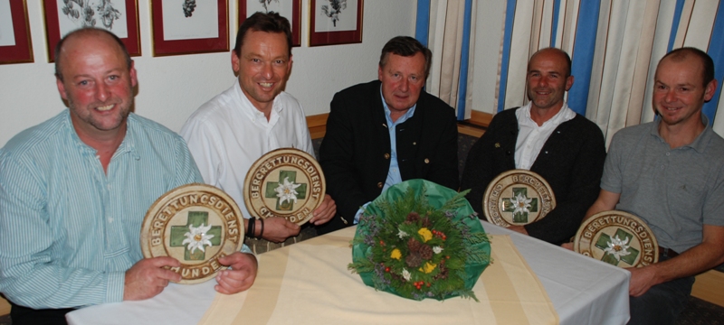 Jubilare bei der Bergrettung Gmunden