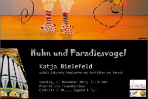 Orgelkonzert "Huhn und Paradiesvogel" mit Katja Bielefeld