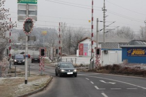 Demonstration gegen Schließung Bahnübergang Gmunden-Pinsdorf