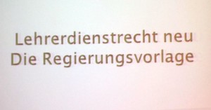 Neues Lehrerdienstrecht - Schüler bleiben auf der Strecke!