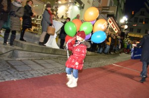 Open-Air-Laufsteg in der Gmundner Innenstadt