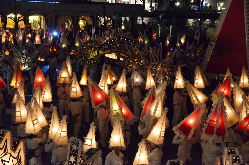 Lichtermeer am Gmundner Rathausplatz