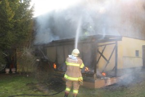 St. Georgen: Brand in unmittelbarer Nähe zur Feuerwehr