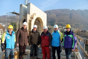 Grünbergseilbahn-Neubau im Endspurt - LR Dr. Michael Strugl auf Baustellentour