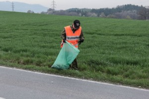 Feuerwehrjugend Ohlsdorf reinigt Straße