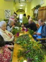 Palmbuschenbinden ÖVP Frauen