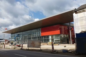 "Frühlingseinkehr" beim Bahnhofsneubau Attnang-Puchheim