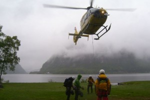 Große Rettungsaktion am Klettersteig Seewand