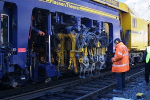 Gleis- und Weichenerneuerungsarbeiten in Ebensee