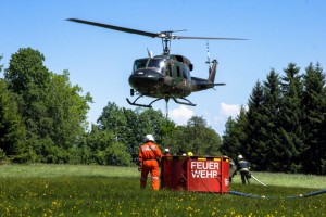 Große Waldbrandlehrgang mit Bundesheer in Gschwandt