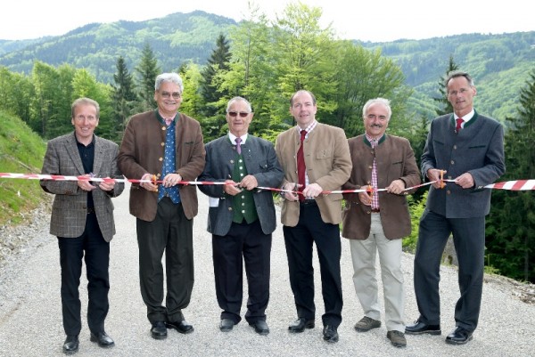 Forststraße am Gmundnerberg in Altmünster feierlich eröffnet