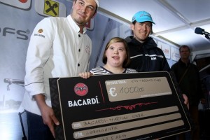 Gmunden: geglückter Weltrekordversuches mit Barman Kenny Klein