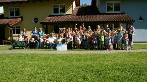 Räumungsübung im Kindergarten Alt Attnang und Spendenübergabe