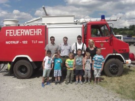 Kindergartenbesuch bei der FF Oberweis