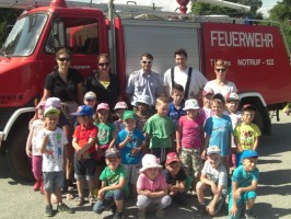 Kindergartenbesuch bei der FF Oberweis