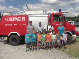 Kindergartenbesuch bei der FF Oberweis