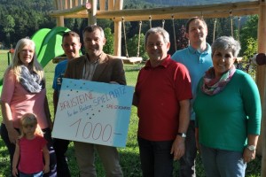 Bausteinaktion für Spielplatz am Badesee St. Konrad