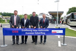 Feierliche Eröffnung der neuen ÖBB-Haltestelle Kammer-Schörfling