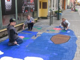 Malerei Marktgasse Ebensee