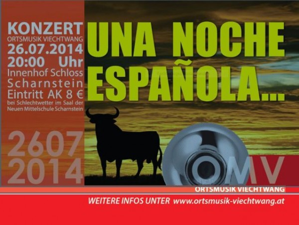"Una noche española" mit der Ortsmusik Viechtwang