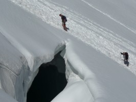 Spaltensturz am Hallstätter Gletscher