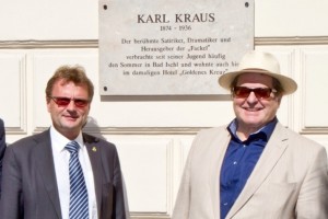 Gedenktafel für Karl Kraus in Bad Ischl enthüllt