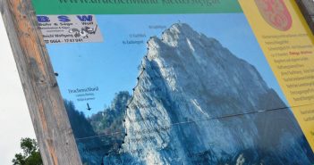 Alpine Notlage in der Drachenwand