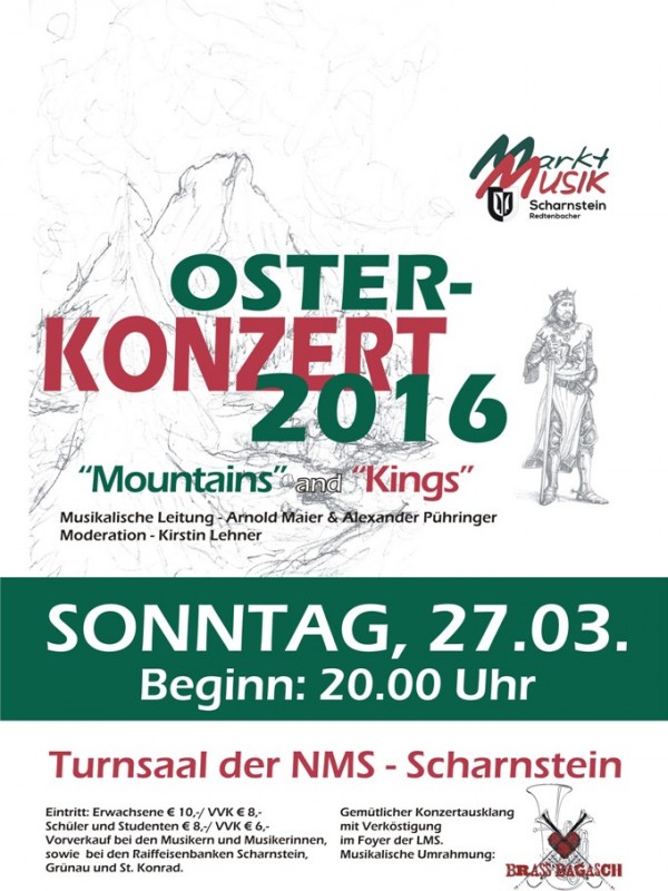 Osterkonzert der Marktmusik Scharnstein Redtenbacher