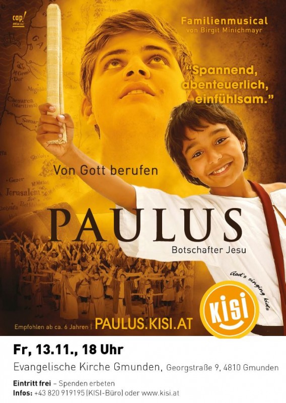 Familienmusical "Paulus" in der Evangelischen Kirche Gmunden