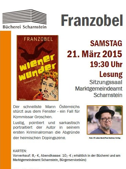 Franzobel Lesung | Bücherei Scharnstein