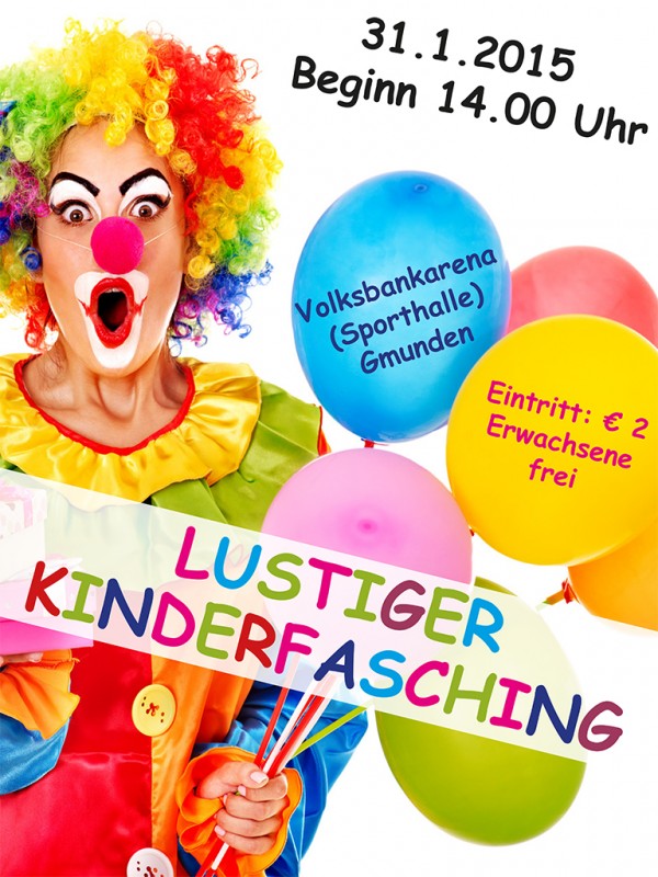 Plakat Kinderfasching