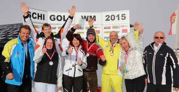 Schigolf WM 2015 - Sieger - v.l. P.Grögler, F.Berger, U.Dauser, G.Plakolm, M.Bergthaler, M.Conti, S.Conti, W.Reindl