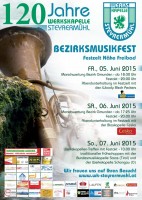 plakatwand_Bezirksmusikfest der WK Steyrermühl