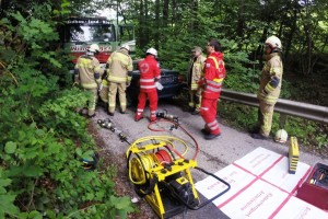 Feuerwehr Pfandl übte