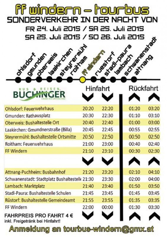 Busfahrplan Zeltfest Windern 1