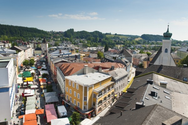 Stadtplatz Vöcklabruck; Foto: Hermann Erber