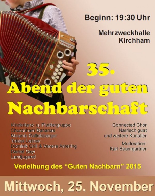 Abend der guten Nachbarschaft in Kirchham