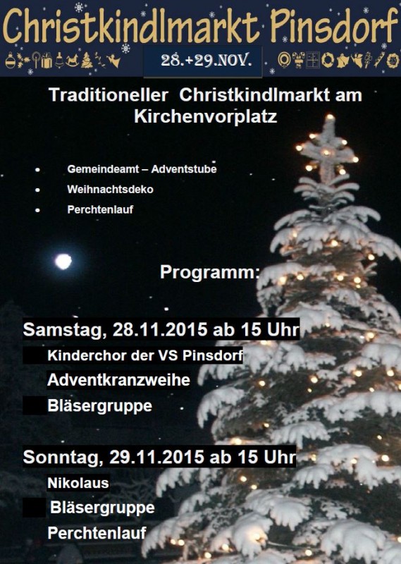 Pinsdorfer Christkindlmarkt