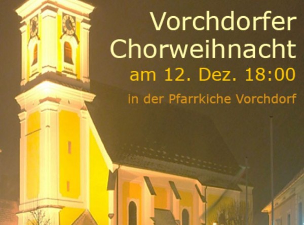 plakat Vorchdorfer Chorweihnacht