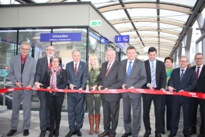 Foto Oebb 1 Gruppenfot Ehrengäste Feierlichen Eröffnung des Bahnhofes Gmunden