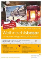 Plakat Weihnachtsbasar Bad Ischl