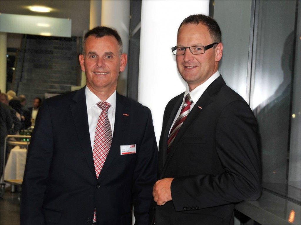 WKO-Obmann Martin Ettinger (r.) und WKO-Leiter Robert Oberfrank. Foto (© Friederike Kienesberger) 