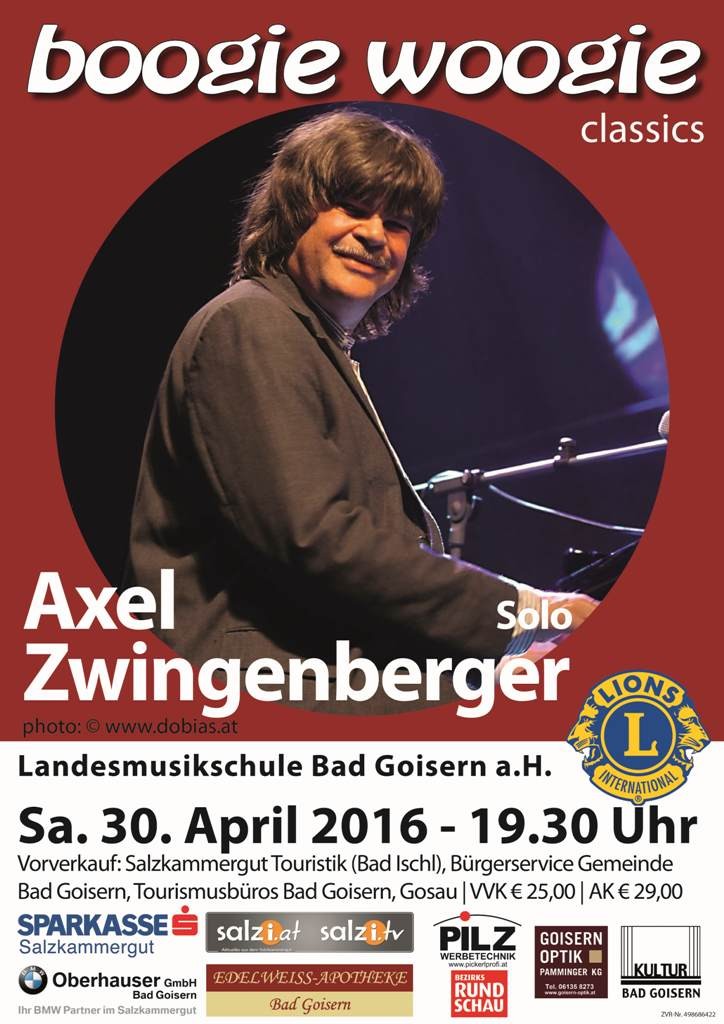 Plakat Axel Zwingenberger A3