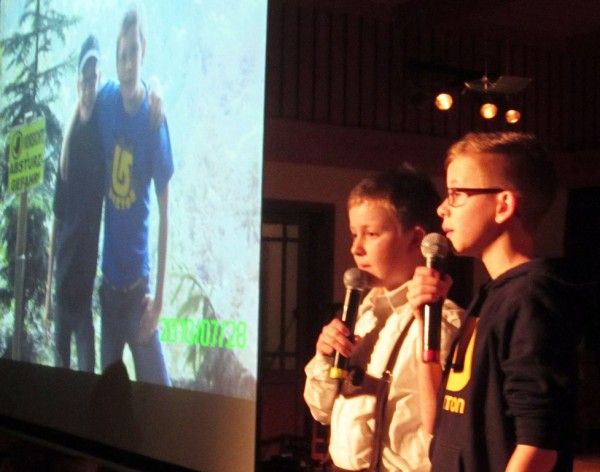 David Gasselsberger und Matthias Birnbaumer präsentierten beim Bratknödelblues am 14. u. 15. 1.2014  ihren Lieblingsplatz im Naturschutzgebiet Riesn