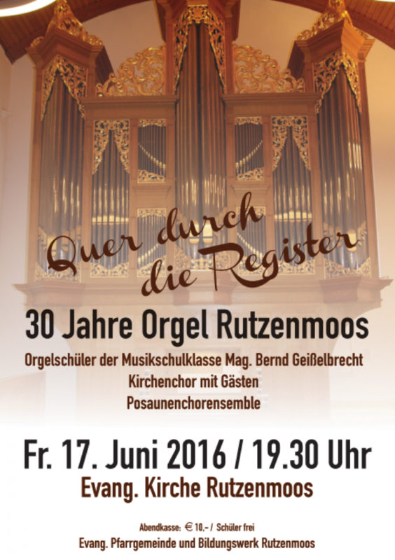 Orgel Rutzenmoos