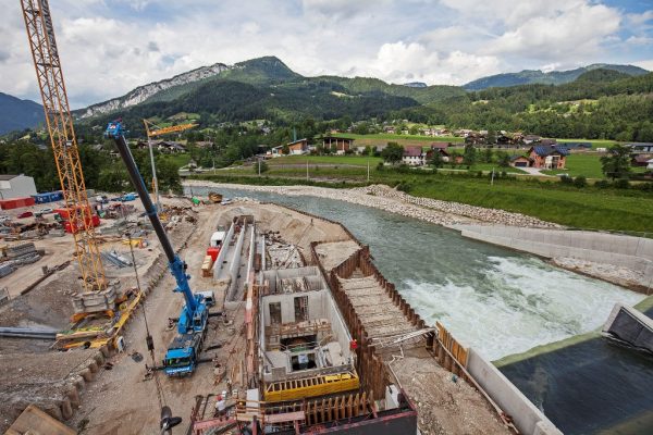 Turbine im Kraftwerks Bad Goisern wird montiert | Foto: Energie AG