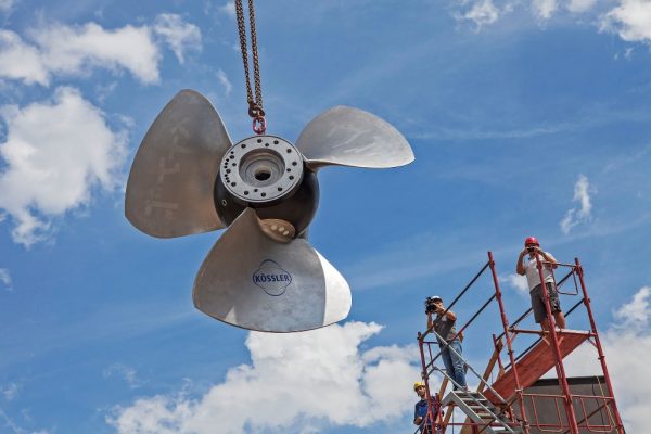 Turbine im Kraftwerks Bad Goisern wird montiert | Foto: Energie AG